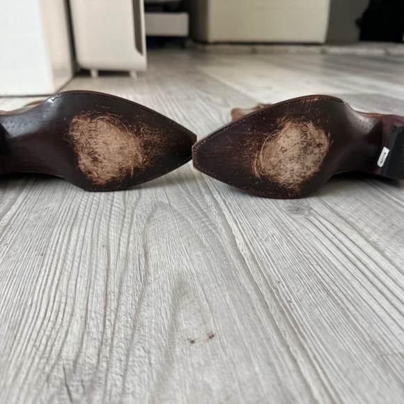 Old Gringo | Rust Diego Cowboy Boots Turquoise Stitching 7.5 Western Cowgirl - Picture 7 of 9